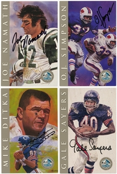 1998 Platinum Edition "Pro Football Hall of Fame Signature Series" Limited Edition Complete Signed Set (116 Signatures) - JSA